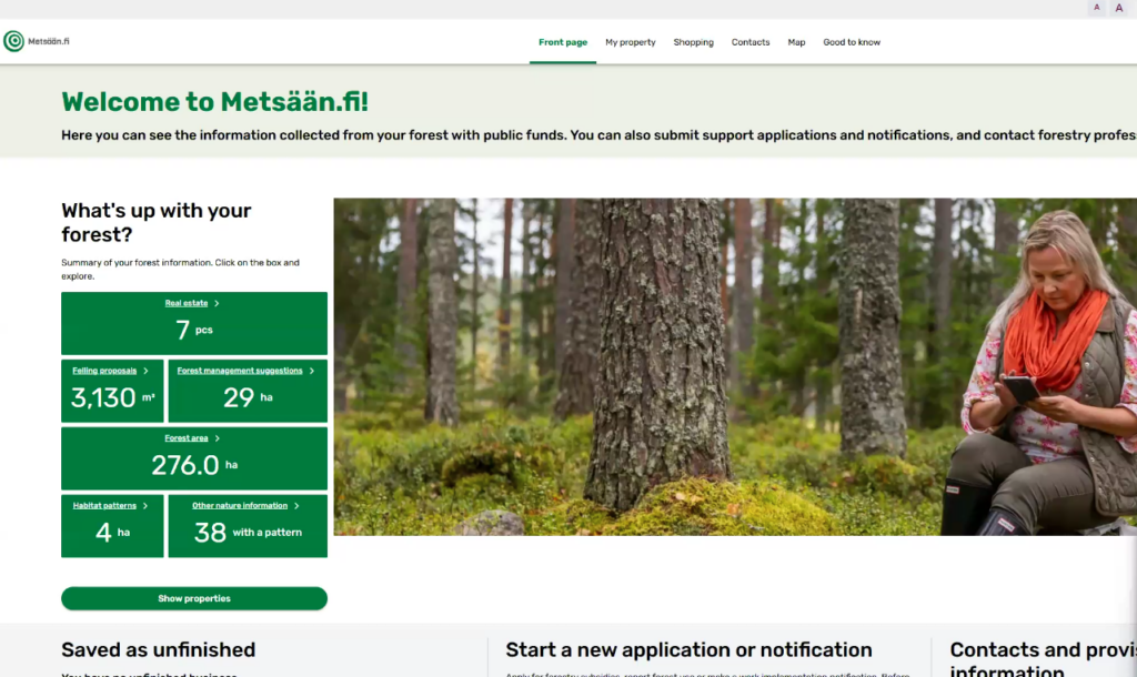 Metsään.fi portal